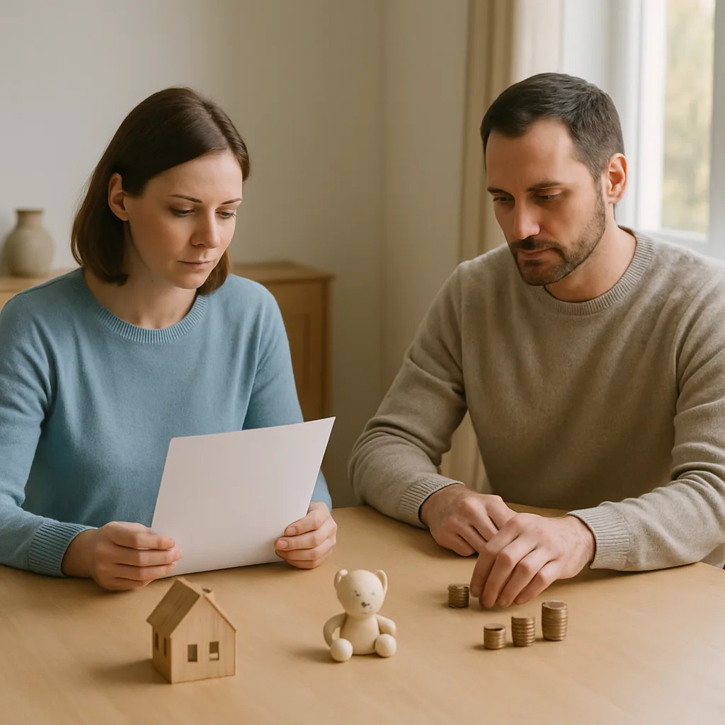Brandon couple organizing housing and financial issues during a legal separation